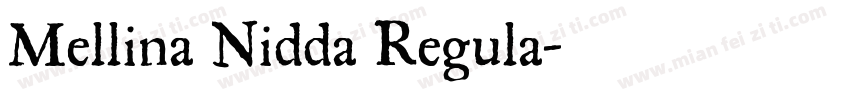 Mellina Nidda Regula字体转换